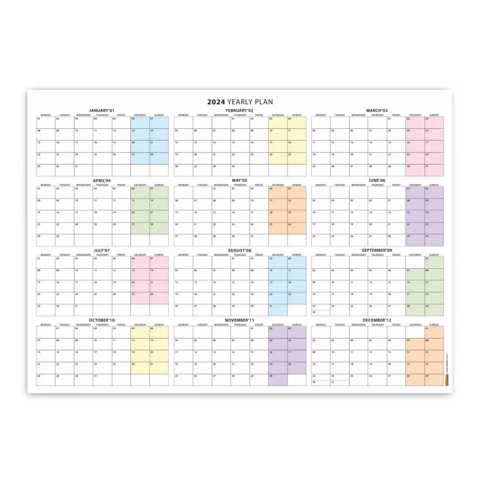 2026 Yıllık Planlayıcı Duvar Takvimi, 2026 Planlayıcı Takvim, 2026 Year Planner