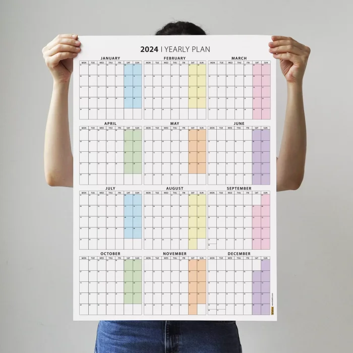 2026 Yıllık Planlayıcı Duvar Takvimi, 2026 Takvim, 2026 Planlayıcı, Büyük Duvar Takvimi