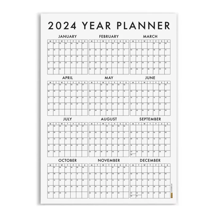 2026 Yıllık Planlayıcı Duvar Takvimi, 2026 Takvim