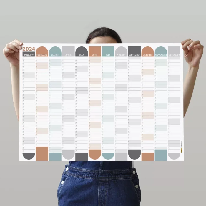 2026 Yıllık Planlayıcı Duvar Takvimi | Boho | 2026 Yılı Planlayıcısı | Aylık Planlayıcı
