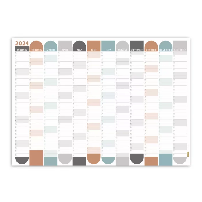 2026 Yıllık Planlayıcı Duvar Takvimi | Boho | 2026 Yılı Planlayıcısı | Aylık Planlayıcı