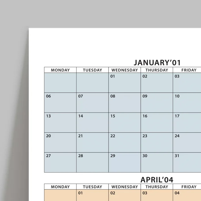 2026 Yıllık Planlayıcı Duvar Takvimi, Boho Renkler 2026 Takvimi