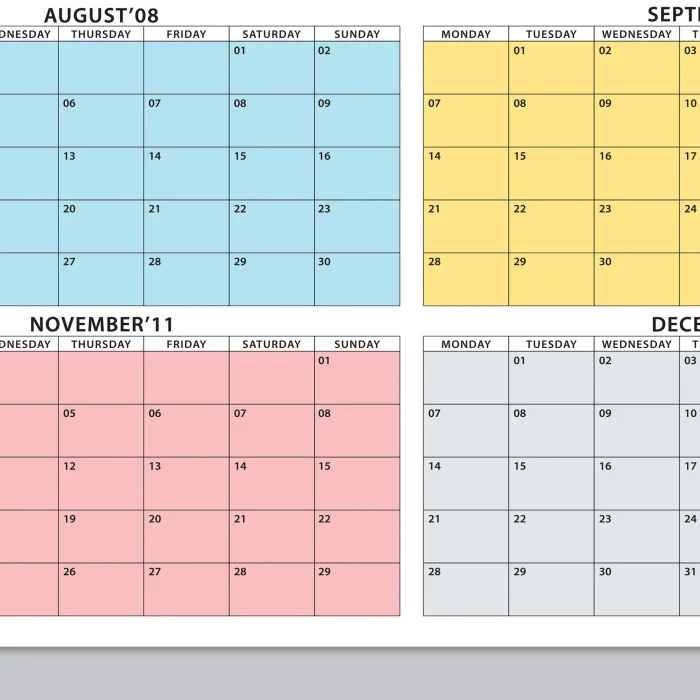 2026 Yıllık Planlayıcı Duvar Takvimi, Rengarenk Pastel Renkler