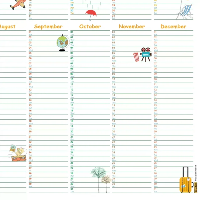 2026 Yıllık Planlayıcı Duvar Takvimi, Seyahat Modu, 2026 Planlayıcı Takvim, Aylık Planlayıcı, 2026 Year Planner, 2026 Wall Calendar, Travel