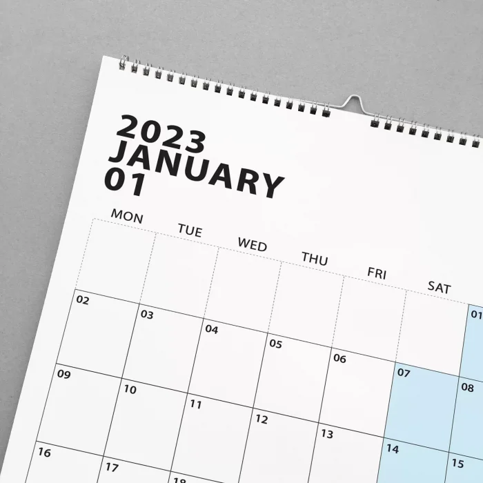 2027 Duvar Takvimi, Aylık Planlayıcı Takvim, Minimalist Takvim, Duvar Planlayıcısı