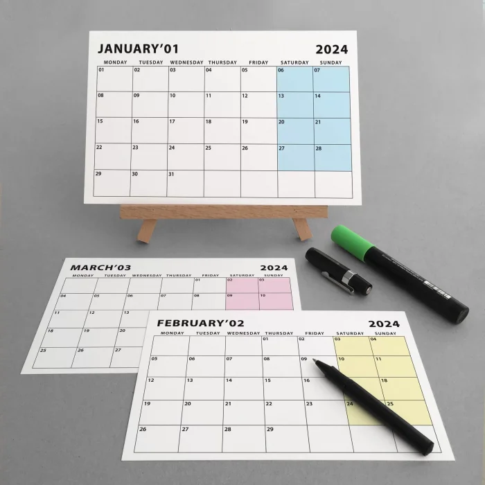 2027 Masa Takvimi, Ahşap Şövale Masa Takvimi, Aylık Planlamalı Takvim, Pastel Renkler 2027 Takvim, Yapılacaklar Listesi(Arka Sayfalar)