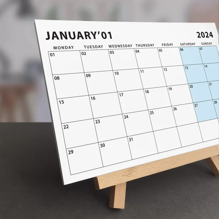 2027 Masa Takvimi, Ahşap Şövale Masa Takvimi, Aylık Planlamalı Takvim, Pastel Renkler 2027 Takvim, Yapılacaklar Listesi(Arka Sayfalar)