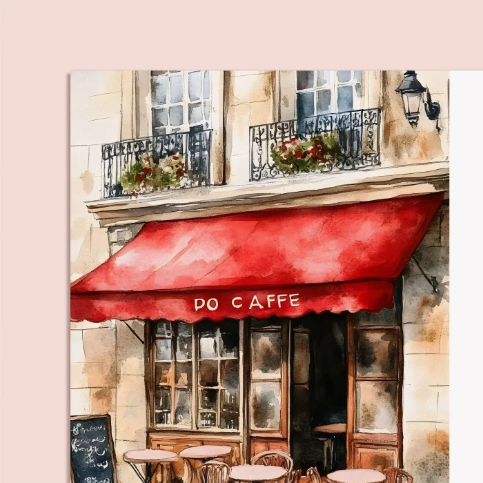 2027 Paris Masa Takvimi - Önceki ve Sonraki Ay Görünümlü Vintage Paris İllüstrasyonlu Takvim | Eyfel Kulesi, Louvre, Seine River, Montmartre Temalı