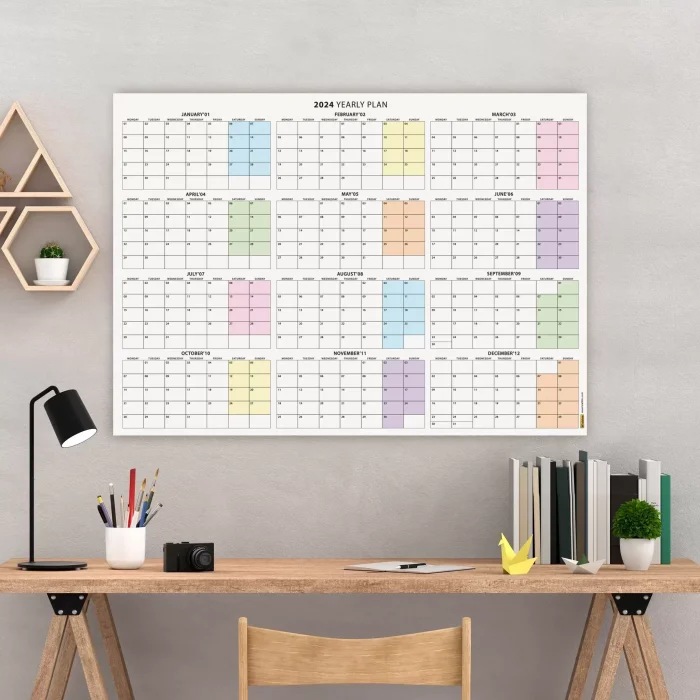 2027 Yıllık Planlayıcı Duvar Takvimi, 2027 Planlayıcı Takvim, 2027 Year Planner