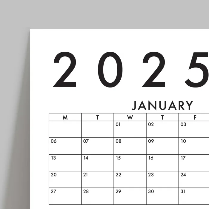 2027 Yıllık Planlayıcı Duvar Takvimi 2027 Takvim