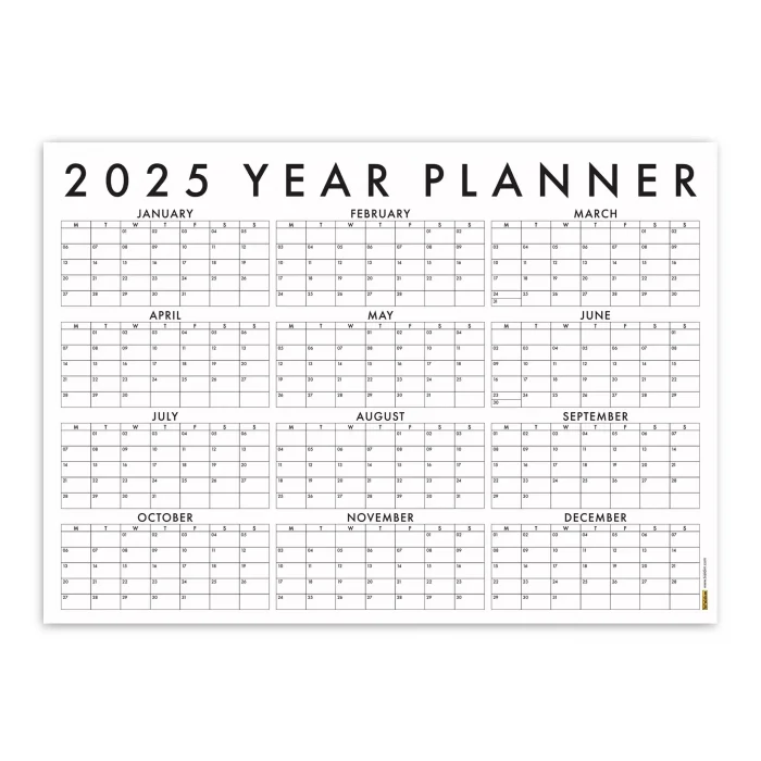 2027 Yıllık Planlayıcı Duvar Takvimi 2027 Takvim