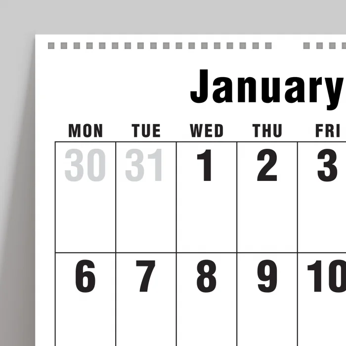 2025 Duvar Takvimi, 33X48 cm Spiralli Takvim, A4 Spiralli Takvim, Aylık Planlayıcı Takvim