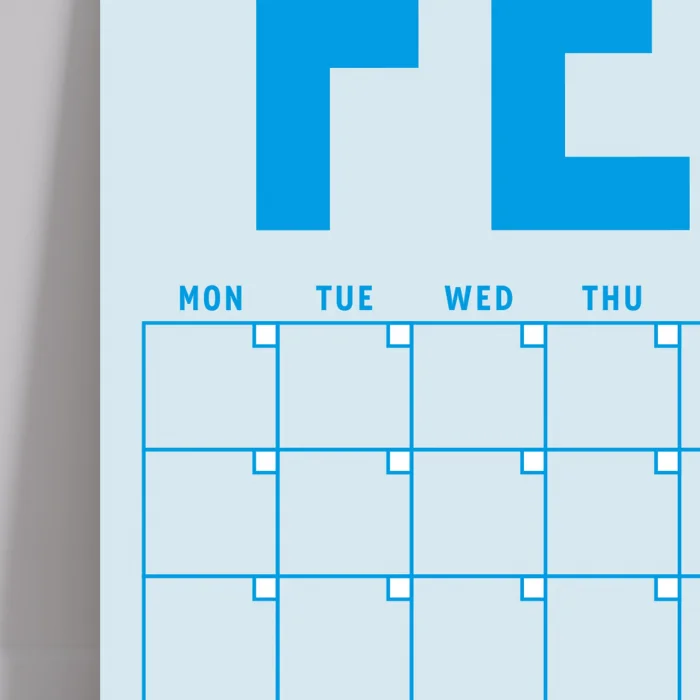 Sürekli Takvim, 12 Aylık Tarihsiz Takvim, Aylık Planlayıcı Takvim, A4, 33 x 48 cm, Undated Monthly Wall Planner, Wall Calendar