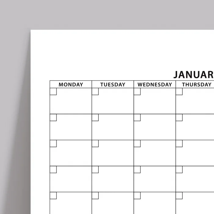 Zamansız Yıllık Planlayıcı Takvim, Sürekli Takvim, Tarihsiz Yıllık Planlayıcı Duvar Takvimi, Zamansız Takvim