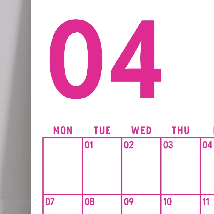 2025 Aylık Planlayıcı Duvar Takvimi, 33X48 cm & A4 Poster Takvim, Organizer Takvim, Gökkuşağı Renkleri