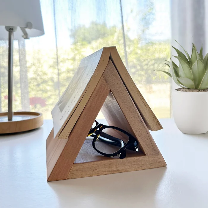 Ahşap Kitap Tutucu | Ahşap Kitap Ayracı | Kitapseverler için Hediye | El Yapımı Başucu Kitap Standı