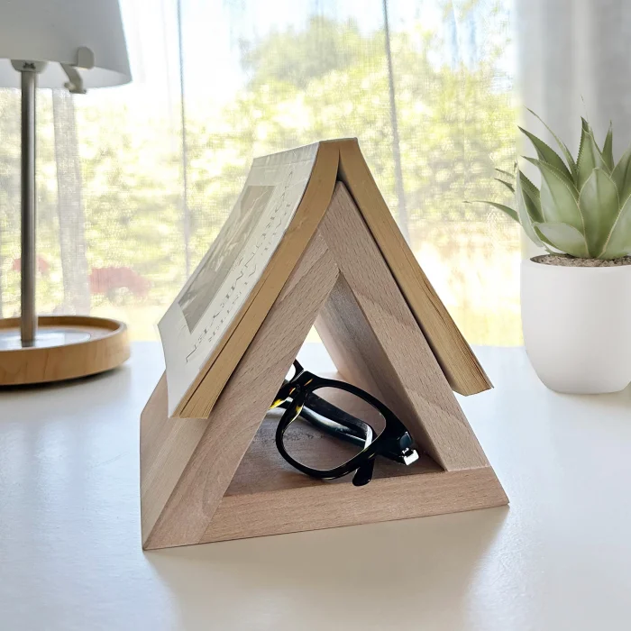 Ahşap Kitap Tutucu | Ahşap Kitap Ayracı | Kitapseverler için Hediye | El Yapımı Başucu Kitap Standı