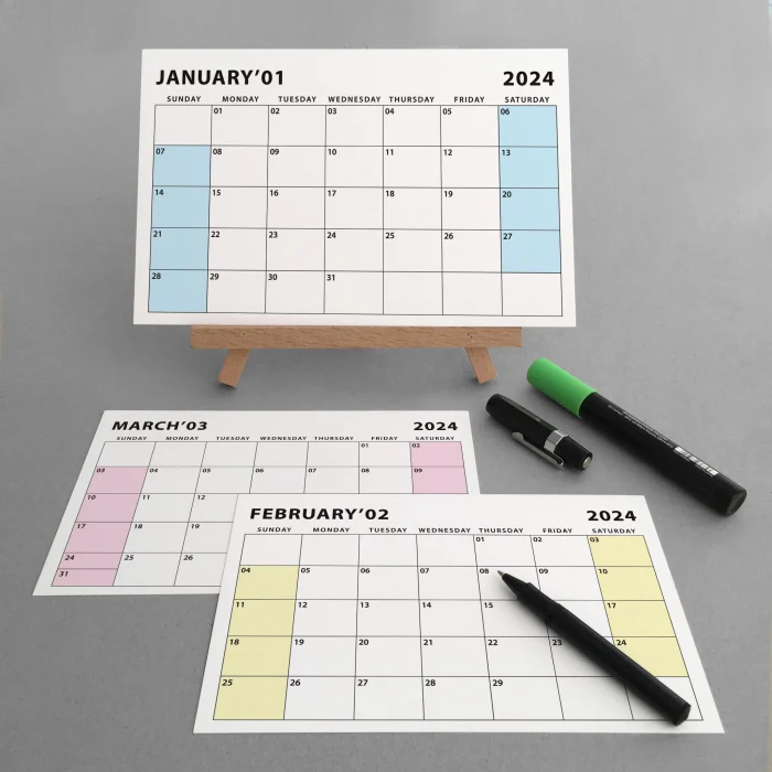 Amerikan Standardı 2025 Masa Takvimi(Pazar Günü Başlangıç),Ahşap Şövale Takvim, Aylık Planlamalı Takvim, Pastel Renkler, Yapılacaklar Listesi(Arka Sayfalar)