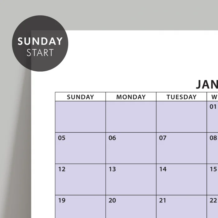 Amerikan Standardı 2025 Yıllık Planlayıcı Duvar Takvimi, Rengarenk, United States Calendar, Colourful Pastel, Horizontal Wall Calendar