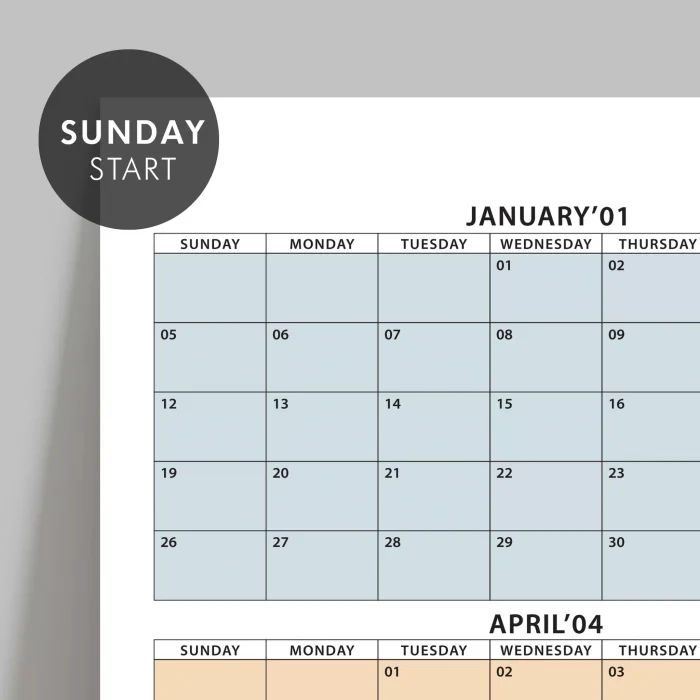 Amerikan Standardı 2026 Yıllık Planlayıcı Duvar Takvimi, Boho Renkler, 2026 Takvimi