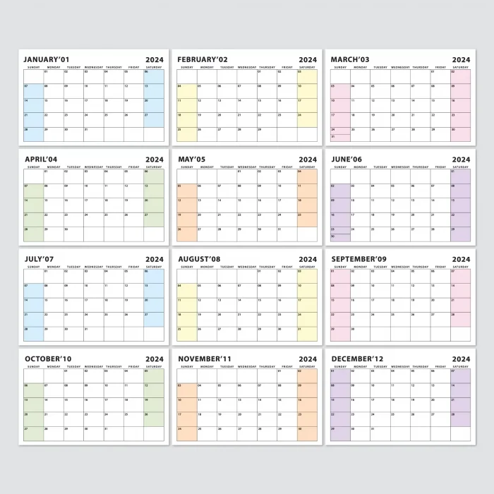 Amerikan Standardı 2027 Masa Takvimi(Pazar Günü Başlangıç),Ahşap Şövale Takvim, Aylık Planlamalı Takvim, Pastel Renkler, Yapılacaklar Listesi(Arka Sayfalar)