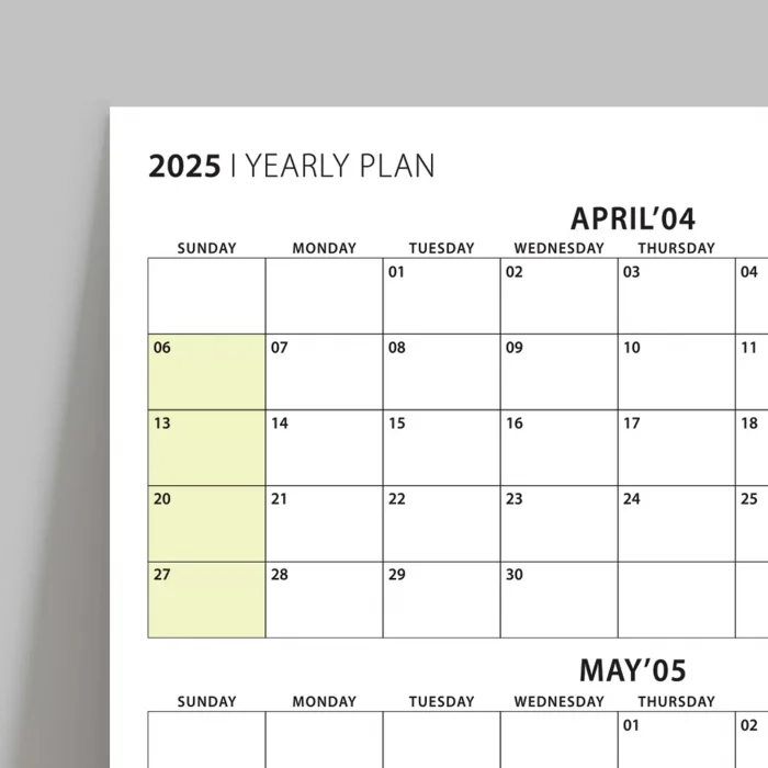 Amerikan Standardı Takvim, Üç Aylık Planlayıcı 2026 Duvar Takvimi, Nisan - Haziran 2026, 90 Günlük Planlama, Yılın İkinci Çeyreği Takvimi, Yeşil Takvim, Pazar Günü Başlangıçlı Takvim - 50x70cm