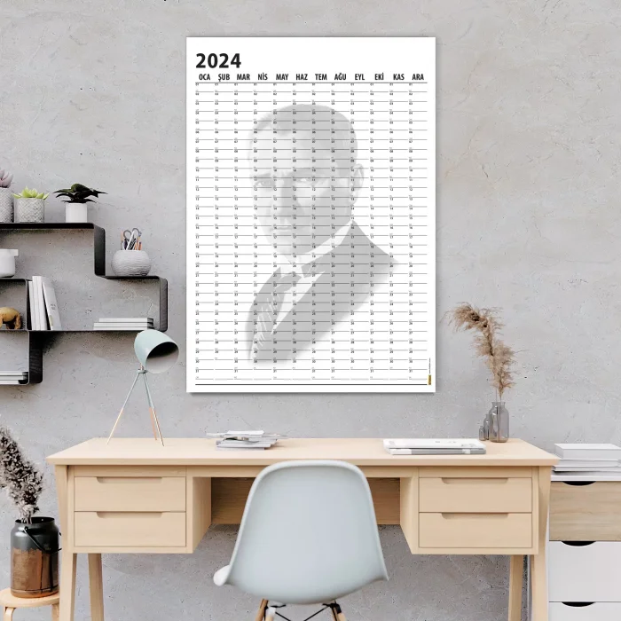 Atatürk Duvar Takvimi, Atatürk Takvimi 2026, Atatürk Fotoğraflı Takvimi, 100. Yıl Takvimi