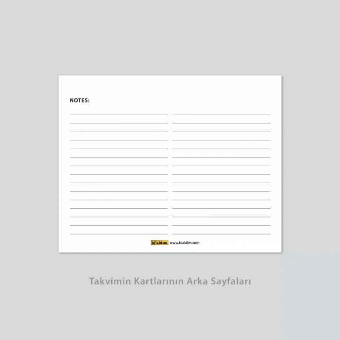 Aylık Planlamalı 2026 Masa Takvimi, 2026 Takvim, Kraft Üçgen Takvim