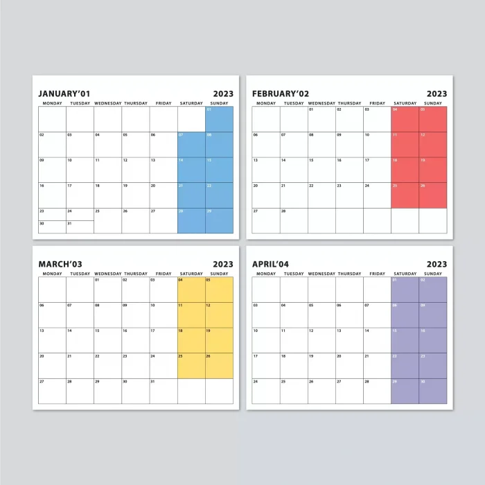 Aylık Planlamalı 2027 Masa Takvimi, 2027 Takvim, Kırmızı Üçgen Takvim