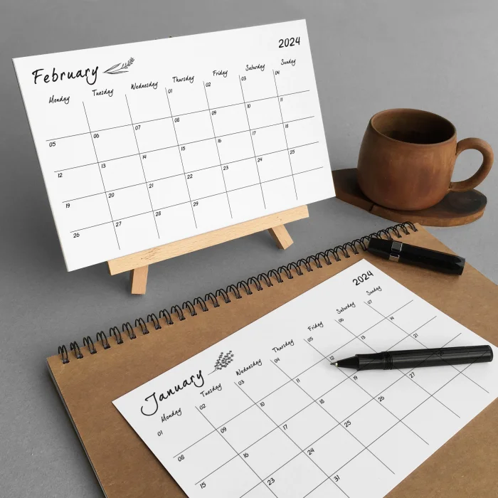 Çiçekli 2025 Masa Takvimi, Ahşap Şövale Masa Takvimi, Aylık Planlamalı Takvim, Çiçekli 2025 Takvim, Yapılacaklar Listesi(Arka Sayfalar)