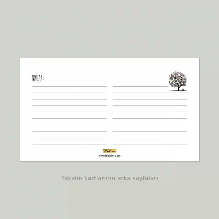 Dört Mevsim Ağaç Takvimi, 2026 Masa Takvimi, İlkbahar Yaz Sonbahar Kış Ağaç Resimli Takvim