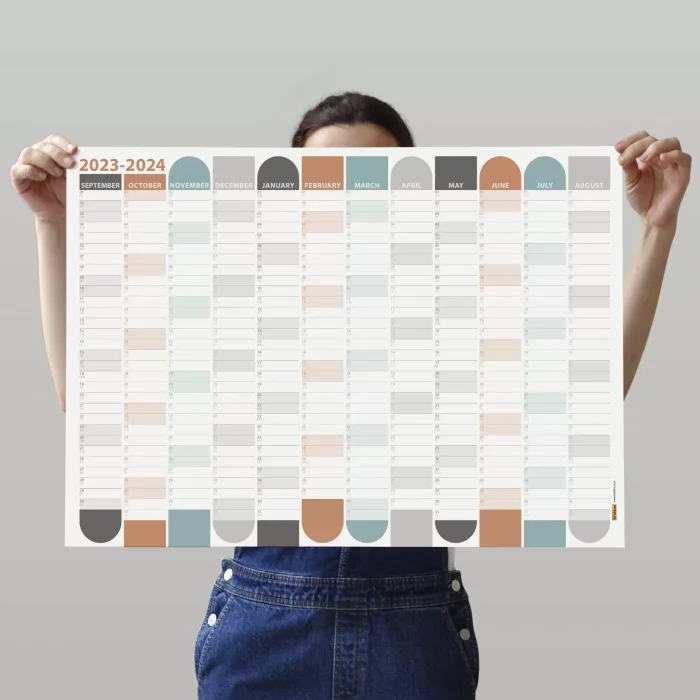 Eylül Başlangıç 2025-2026 Akademik Takvim, Boho Akademik Planlayıcı, Akademik Duvar Takvimi