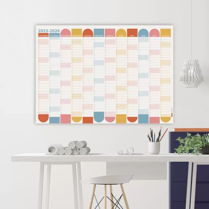 Eylül Başlangıç 2025-2026 Akademik Takvim Renkli, Akademik Planlayıcı Takvim, Duvar Takvimi