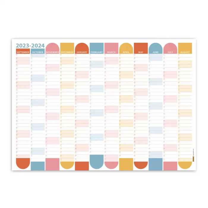 Eylül Başlangıç 2025-2026 Akademik Takvim Renkli, Akademik Planlayıcı Takvim, Duvar Takvimi