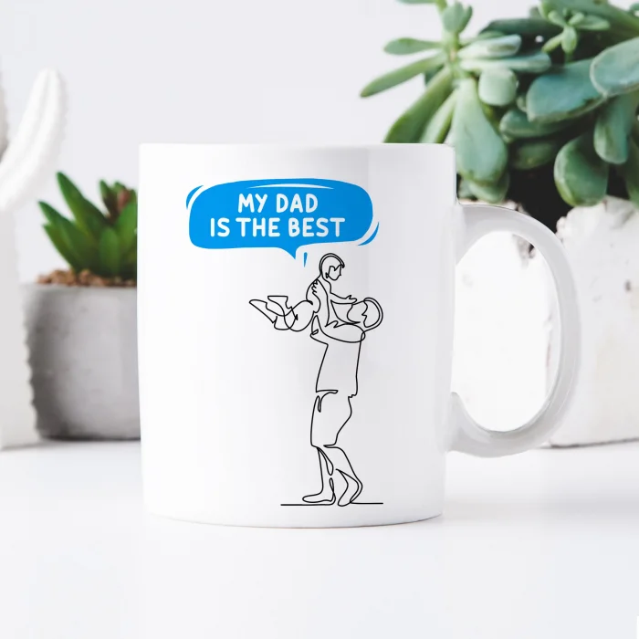 Father’s Day Gift, My Dad is the Best, Mug for Dad, for Father of Boy, Best Father Mug