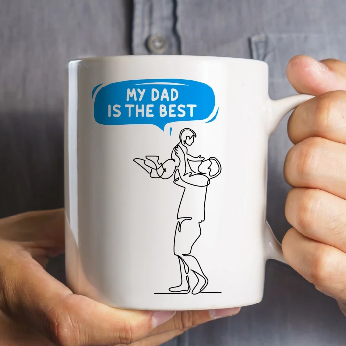 Father’s Day Gift, My Dad is the Best, Mug for Dad, for Father of Boy, Best Father Mug