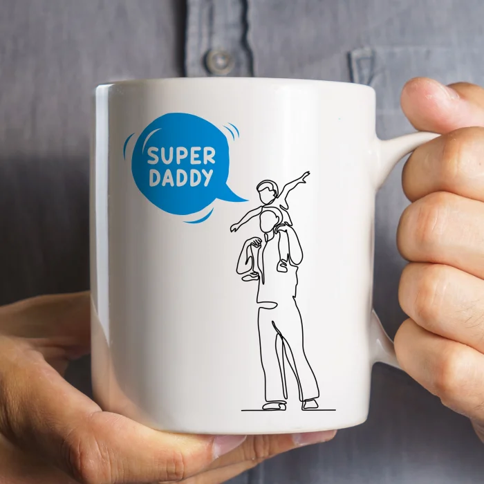 Father’s Day Gift, Supper Daddy, Mug for Dad, for Father of Boy, Best Father Mug, Mug For Daddy