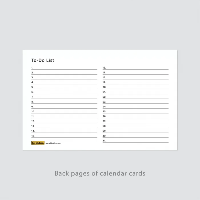 Grinin Tonları 2026 Masa Takvimi, Ahşap Şövale Masa Takvimi, Aylık Planlamalı Takvim, 2026 Takvim, Yapılacaklar Listesi(Arka Sayfalar)