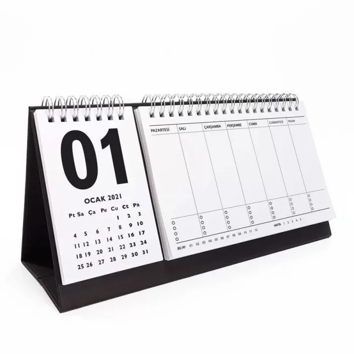 Haftalık Planlamalı 2025 Masa Takvimi