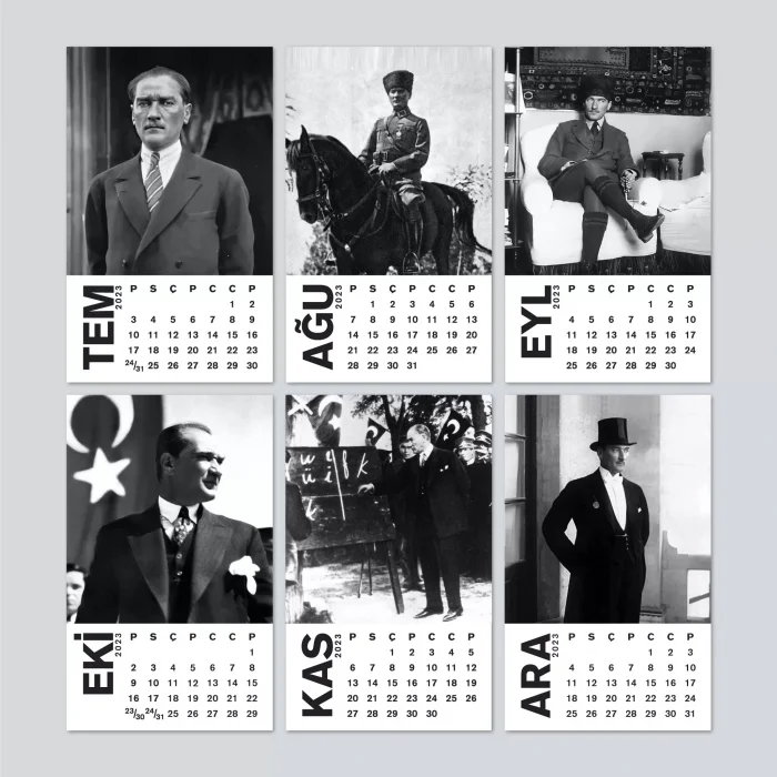 Haftalık Planlamalı Atatürk Masa Takvimi Atatürk Takvimi 2025 Takvim ve Haftalık Planlama İkisi Bir Arada