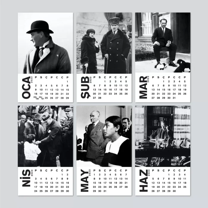 Haftalık Planlamalı Atatürk Masa Takvimi Atatürk Takvimi 2027 Takvim ve Haftalık Planlama İkisi Bir Arada