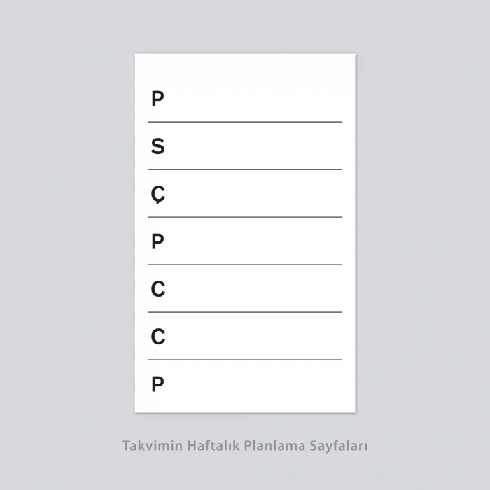 Haftalık Planlamalı Organizer Takvim, 2026 Masa Takvimi, Üçgen Takvim, Önceki ve Sonraki Aylar