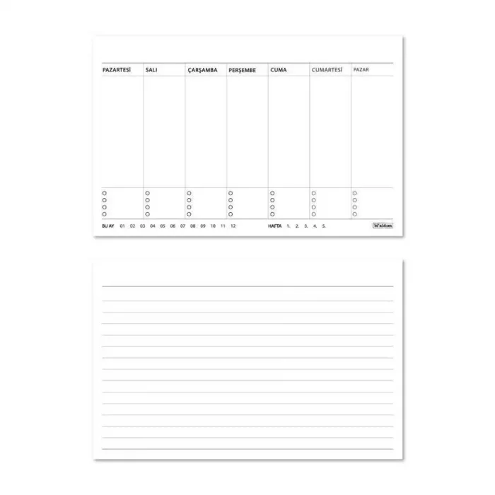 Haftalık Planlayıcı 2025 Masa Takvimi - Kediler