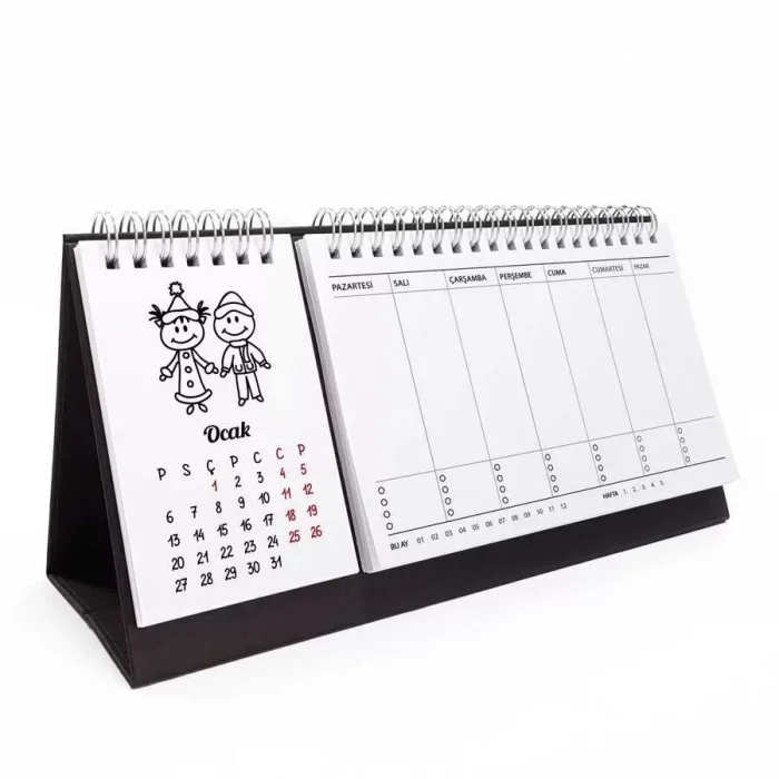 Haftalık Planlayıcı 2025 Masa Takvimi - Mevsim Çoçuklar