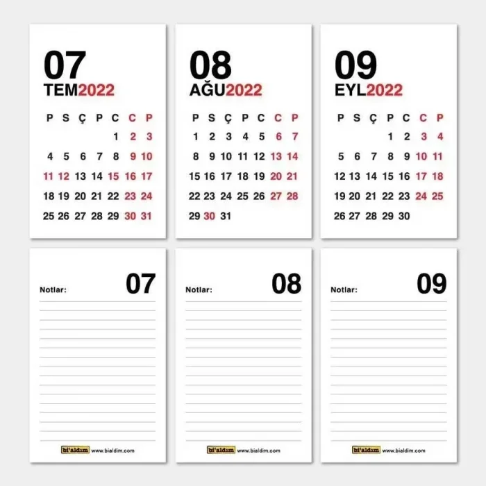 Haftalık Planlayıcı 2027 Masa Takvimi Kraft