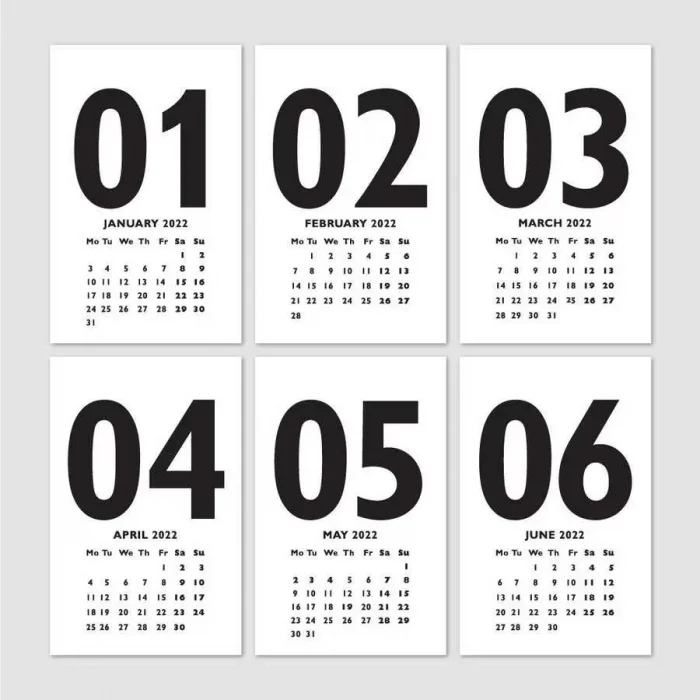 Kırmızı 2025 Masa Takvimi İngilizce Türkçe Sayı Aylar Konsept