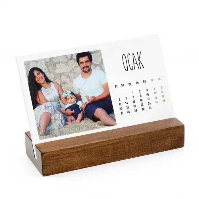 Kişiye Özel Fotoğraflı 2026 Masa Takvimi