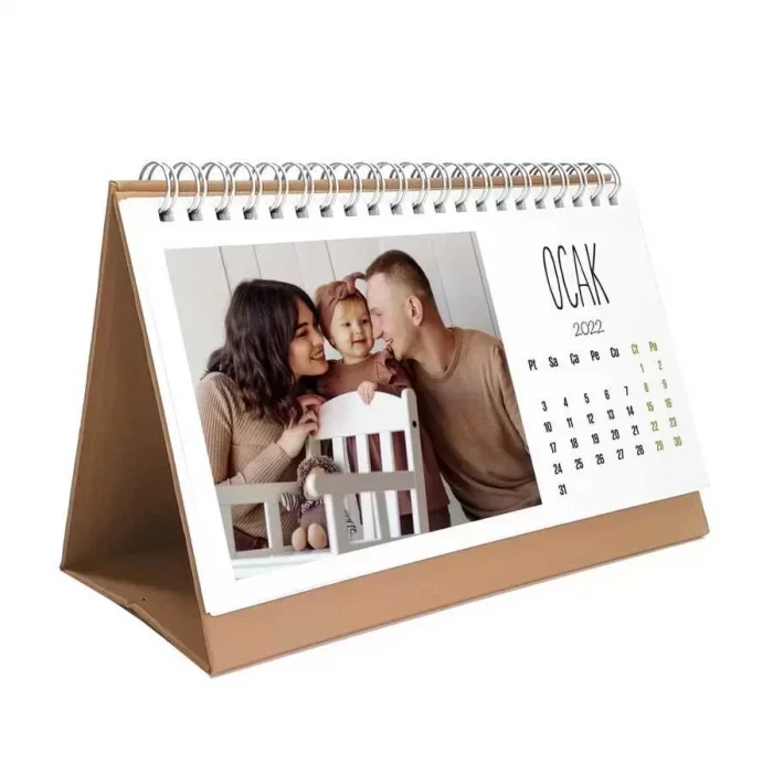 Kişiye Özel Fotoğraflı 2026 Masa Takvimi