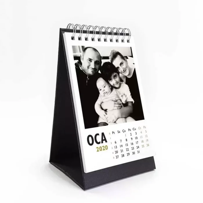 Kişiye Özel Fotoğraflı Dikey Masa Takvimi 2027