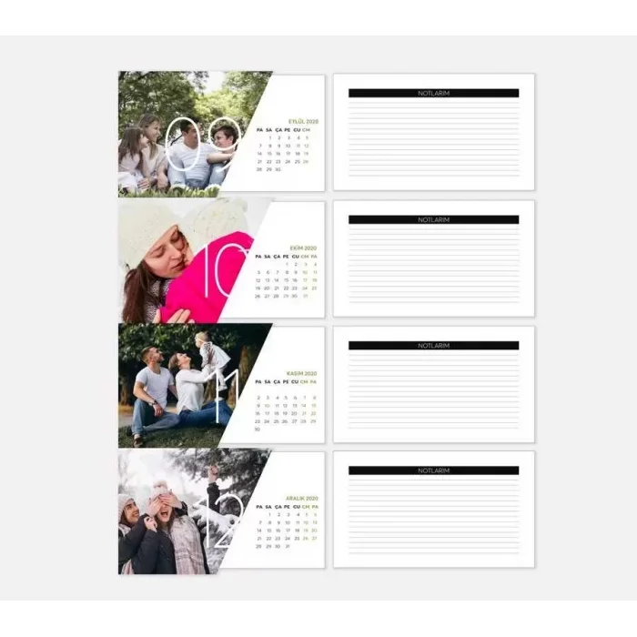 Kişiye Özel Fotoğraflı Masa Takvimi - 2025 Masa Takvimi